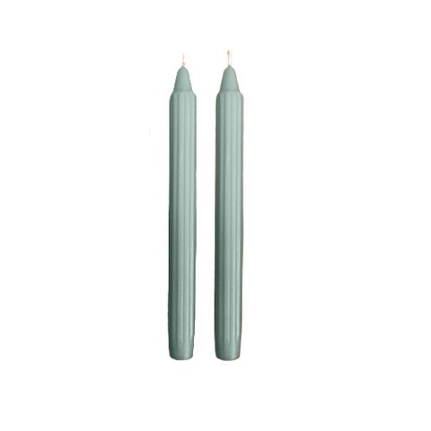 CANDELA SCANALATA DORICA CM.25 AZZURRO POLVERE